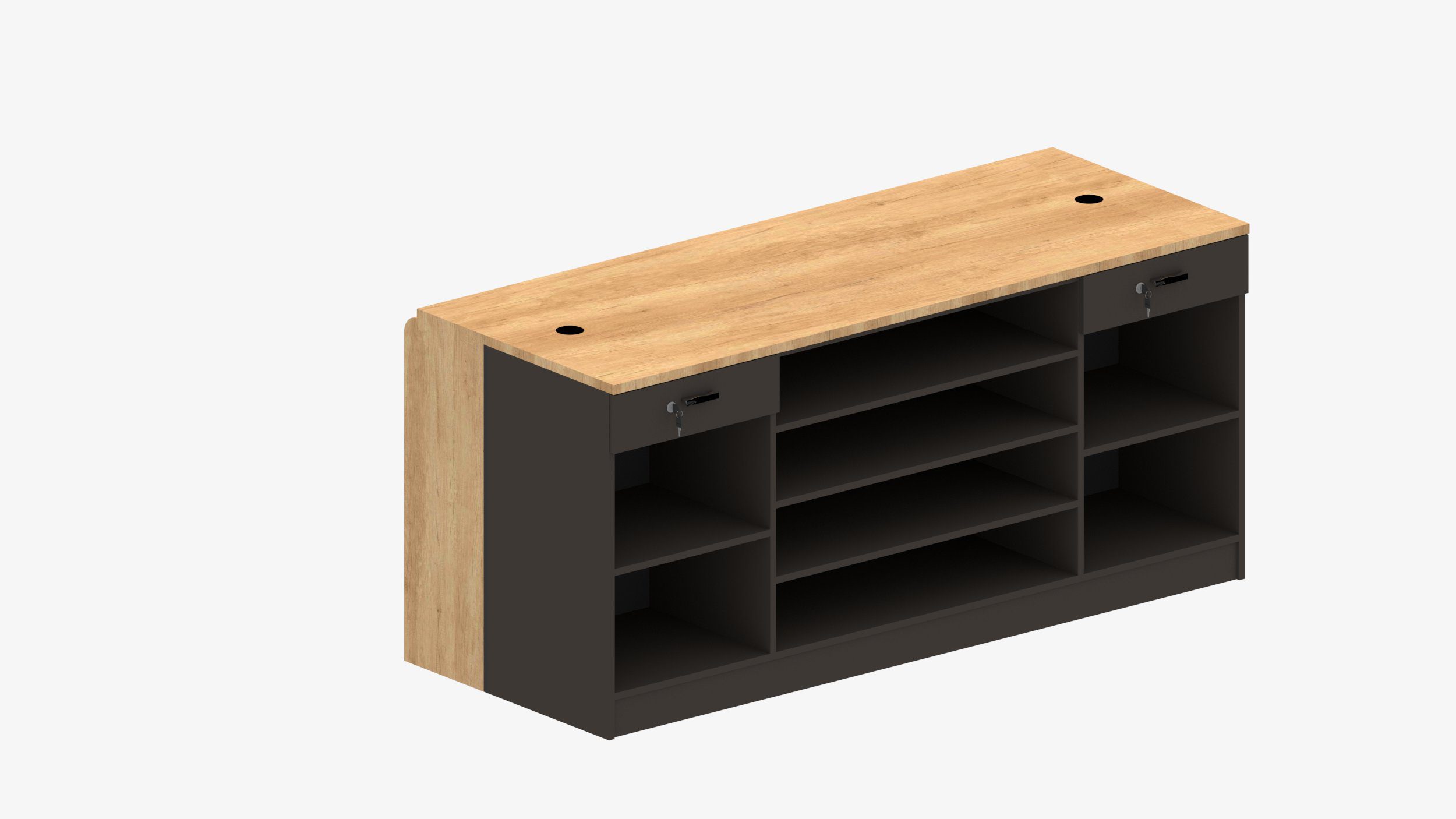 Πάγκος Προβολής Προϊόντων με Ράφια Κλίσης #0093 - Image 6